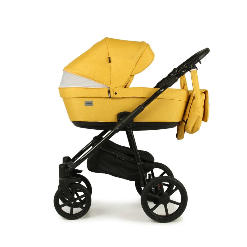 Бебешка количка Baby Giggle, Broco, 2в1, 09 Жълт